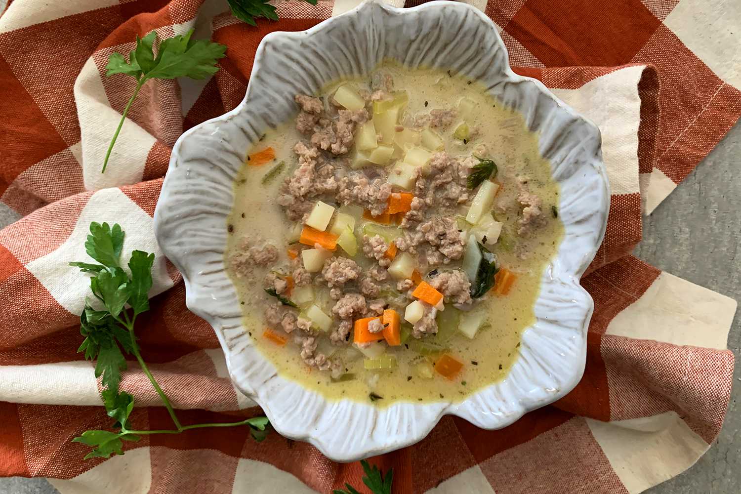 Instant Pot Cheeseburger Soup - Corrie Cooks