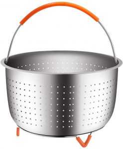 Hatrigo Steamer Basket for Pressure Cooker Accessories 3qt [6qt 8qt avail] Compatible with Instant Pot Accessories Ninja Foodi, Strainer Insert with
