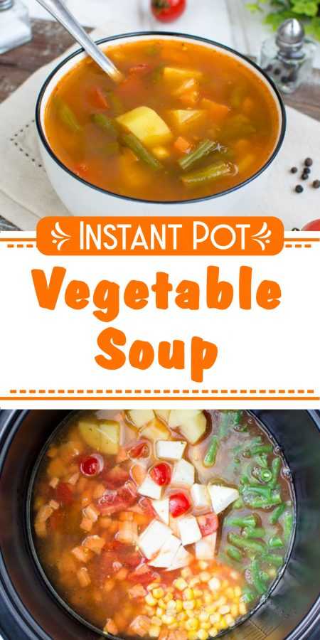 Instant Pot Vegetable Soup - Corrie Cooks