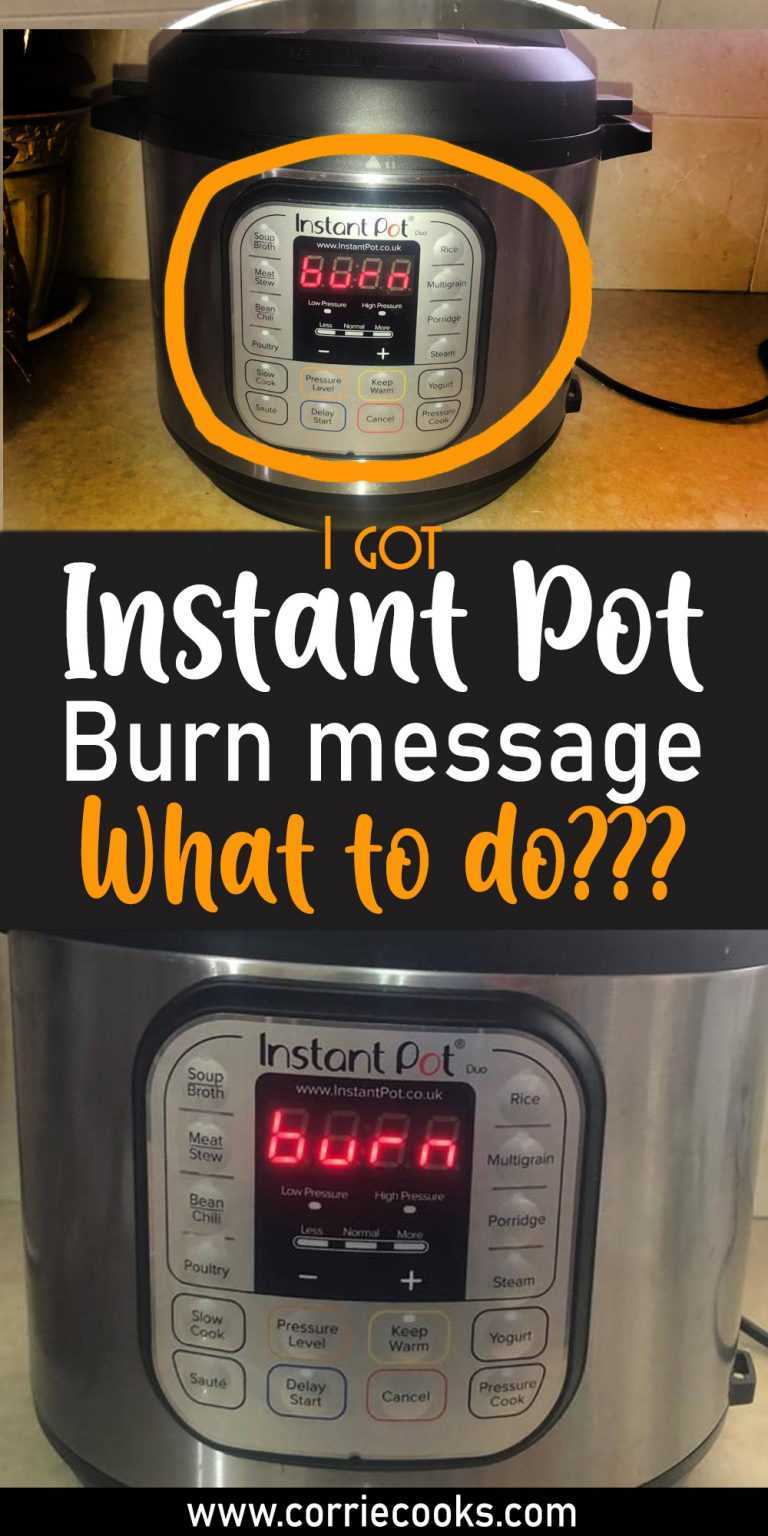 burn notice instant pot