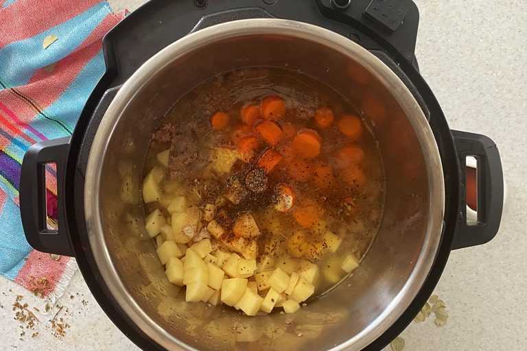 Instant Pot Hamburger Soup - Corrie Cooks