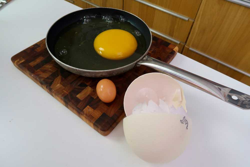 ostrich egg boiled