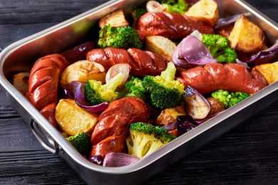 Sausage vegetables