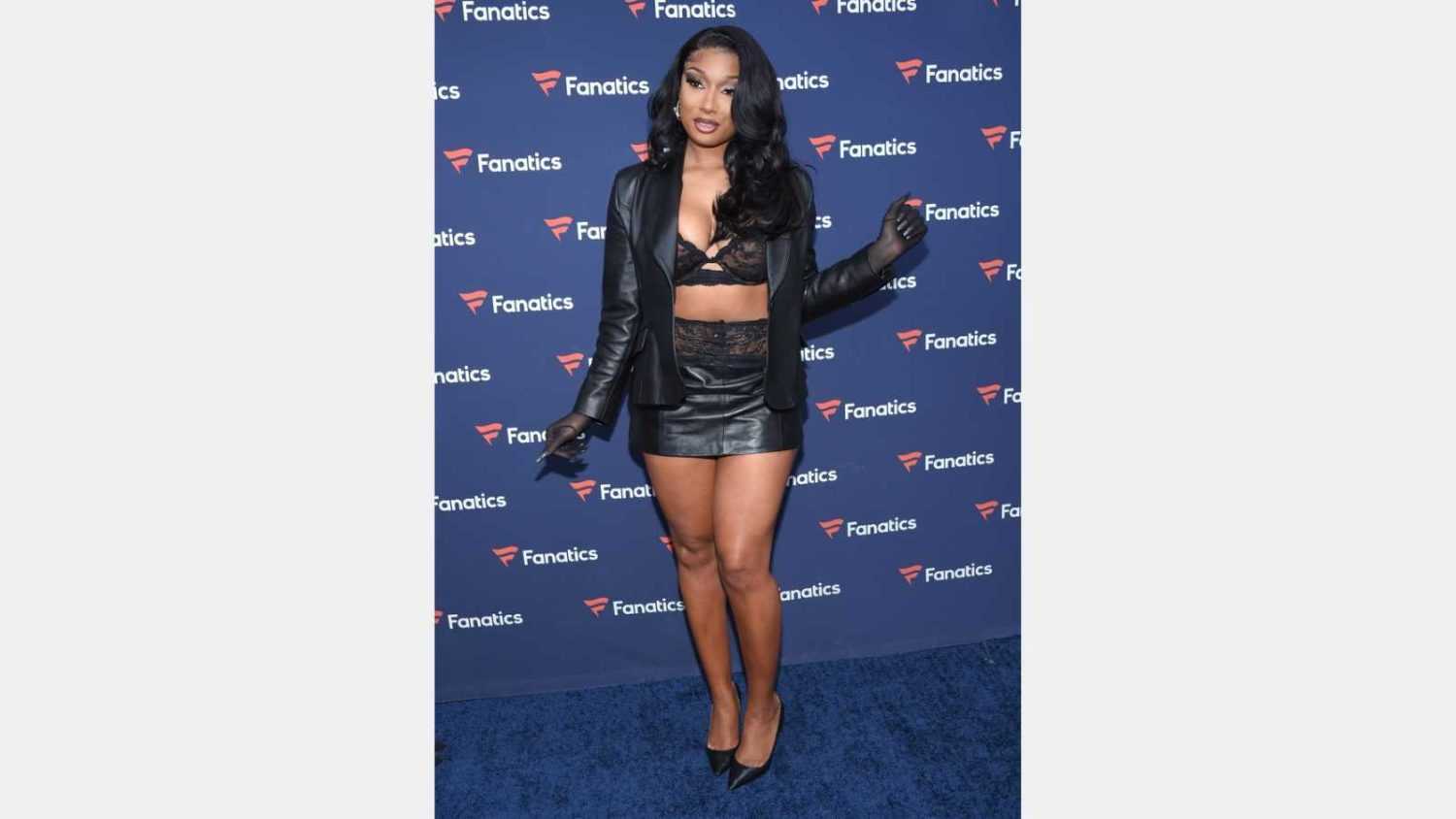 LOS ANGELES - FEB 12: Megan Thee Stallion arrives for Michael Rubin's 2022 Fanatics Super Bowl Party on February 12, 2022 in Culver City, CA
