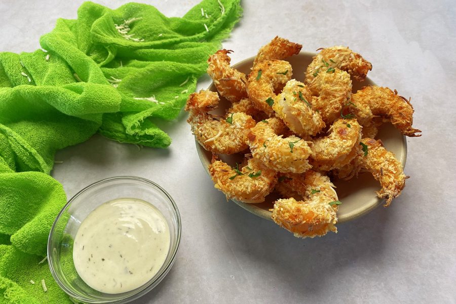 Air Fryer Frozen Coconut Shrimp - Corrie Cooks