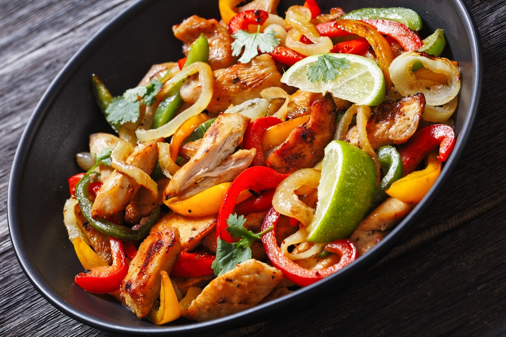 chicken fajitas