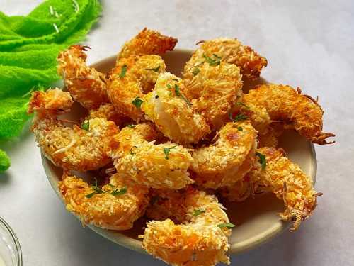 Air Fryer Frozen Coconut Shrimp – Melanie Cooks