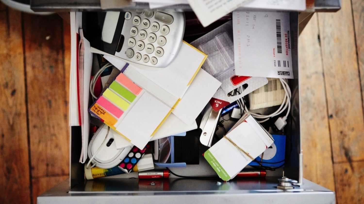 Messy Desk Drawers