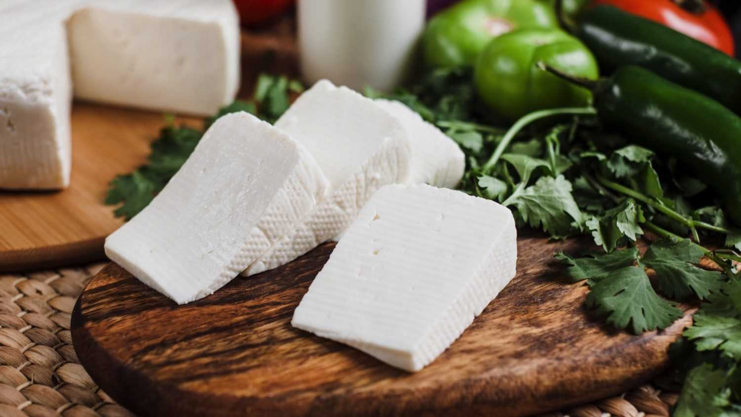 Mexican white panela cheese