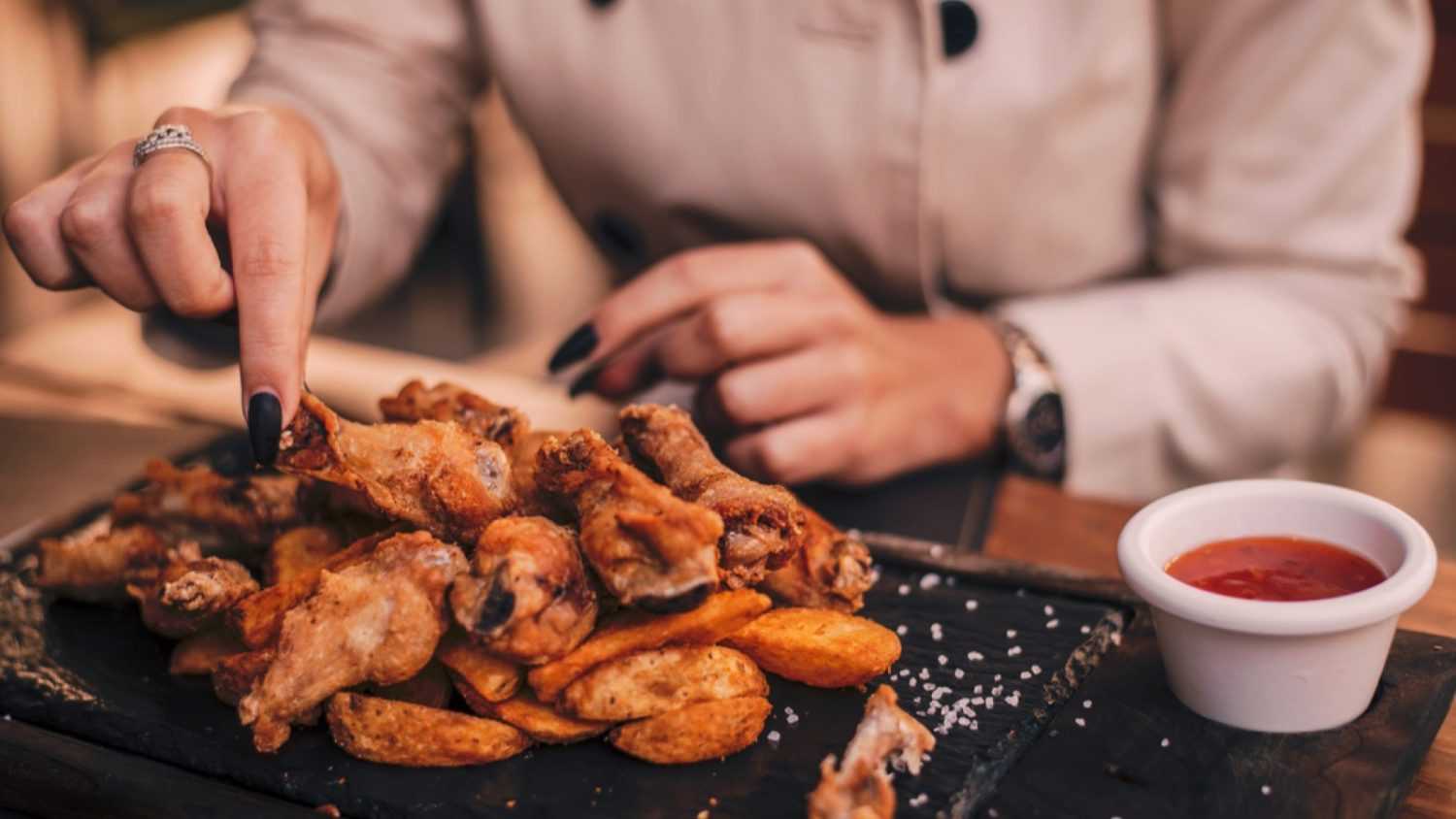 Chicken wings air fried