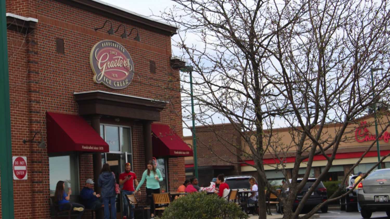 Columbus, Ohio/USA April 13, 2019Graeter's is a regional ice cream chain based in Cincinnati, Ohio. Founded in 1870 by Louis C. Graeter, with over 50 retail locations throughout the Midwest.