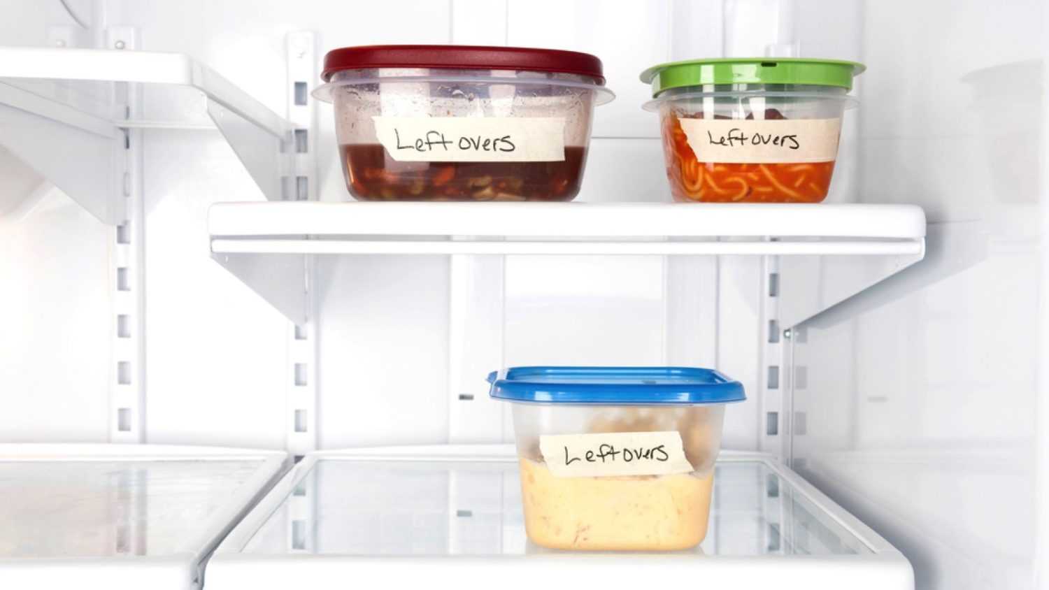 Leftovers in fridge