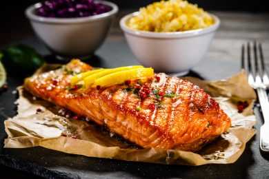 grilled salmon