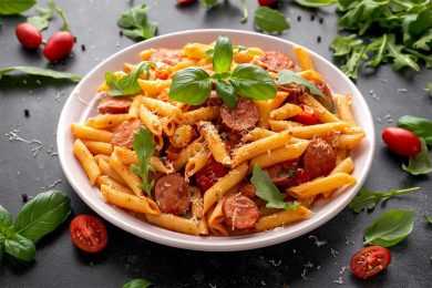 pasta-sausages