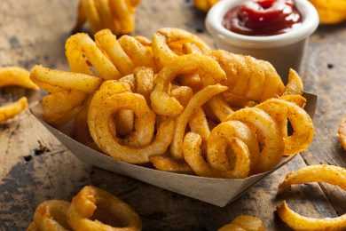 french fries curly