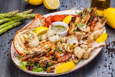 Seafood platter