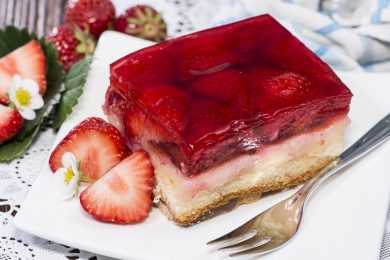 cake Jello strawberry