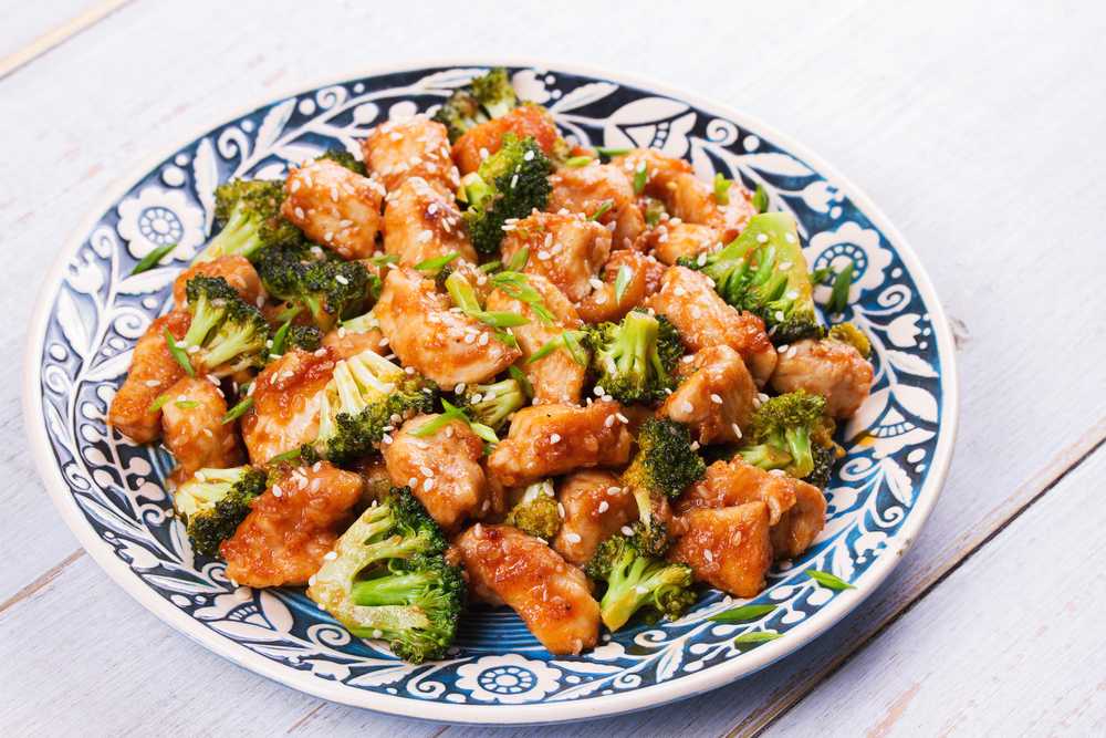 chicken and broccoli