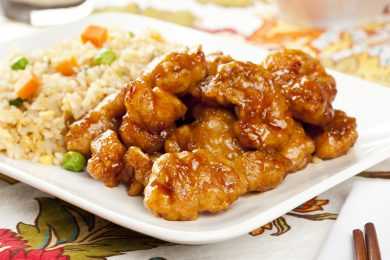 orange chicken rice