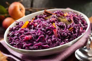 braised red cabbage